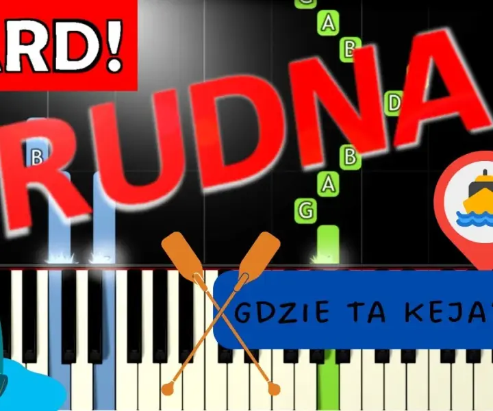 Nuty na pianino do Gdzie ta keja w różnych poziomach trudności